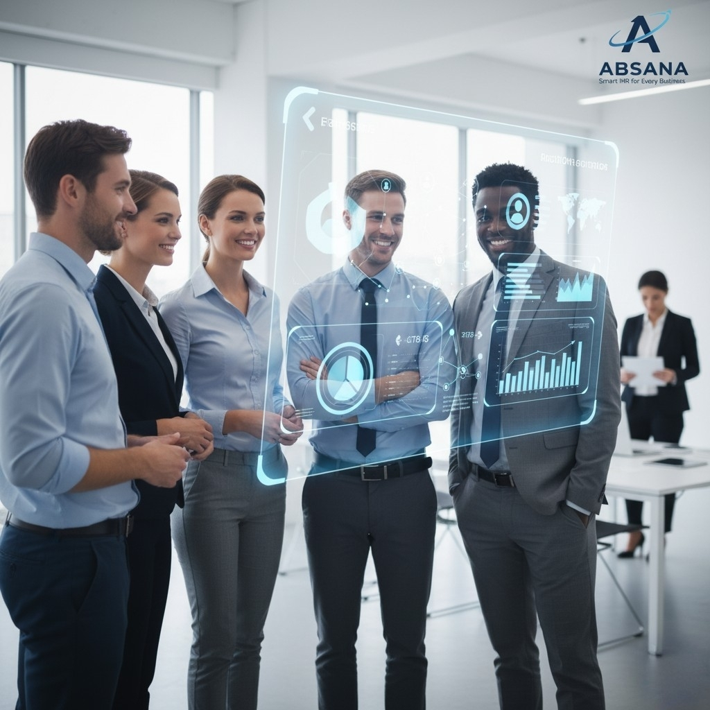 ABSANA HR Dashboard Preview - Smart Attendance, Payroll, Leave Management System